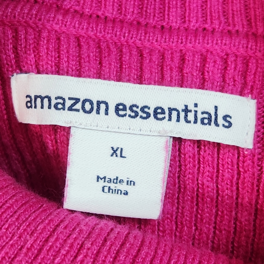 Amazon Essentials Pink Ribbed Turtleneck - Picture 8 of 8